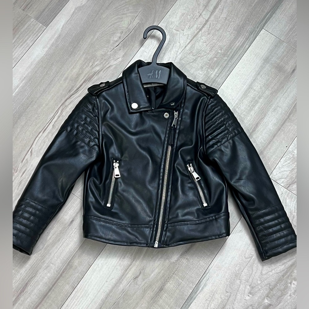 4T H&M Black Bomber Jacket